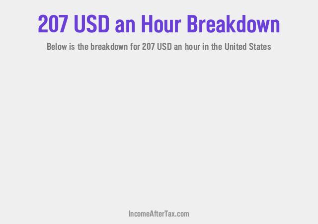 How much is $207 an Hour After Tax in the United States?
