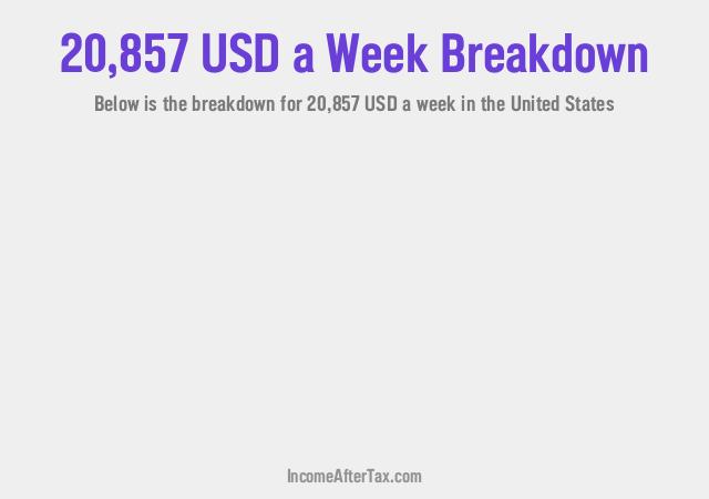 How much is $20,857 a Week After Tax in the United States?