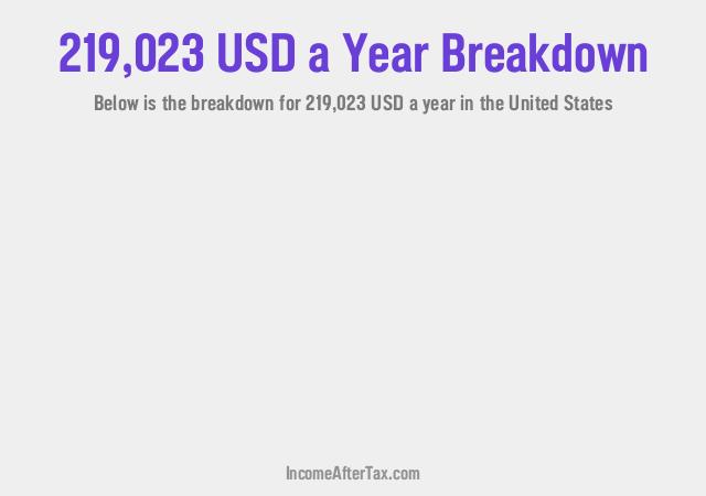 How much is $219,023 a Year After Tax in the United States?