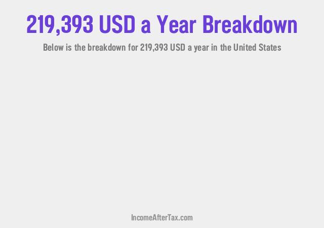 How much is $219,393 a Year After Tax in the United States?