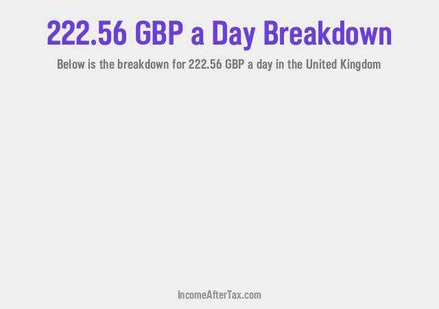 How much is £222.56 a Day After Tax in the United Kingdom?