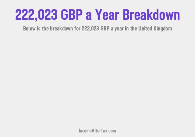 How much is £222,023 a Year After Tax in the United Kingdom?