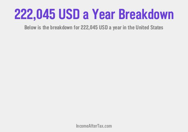 How much is $222,045 a Year After Tax in the United States?