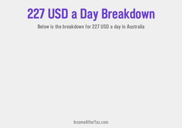How much is $227 a Day After Tax in Australia?