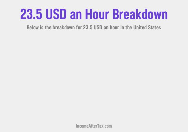 How much is $23.5 an Hour After Tax in the United States?
