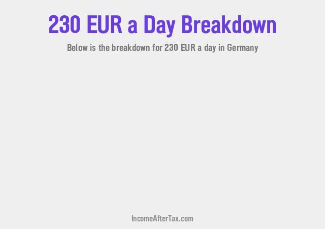 €230 a Day After Tax in Germany Breakdown