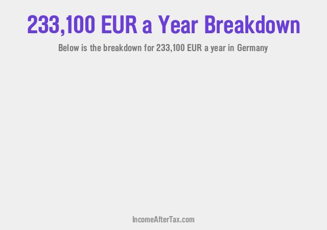 €233,100 a Year After Tax in Germany Breakdown
