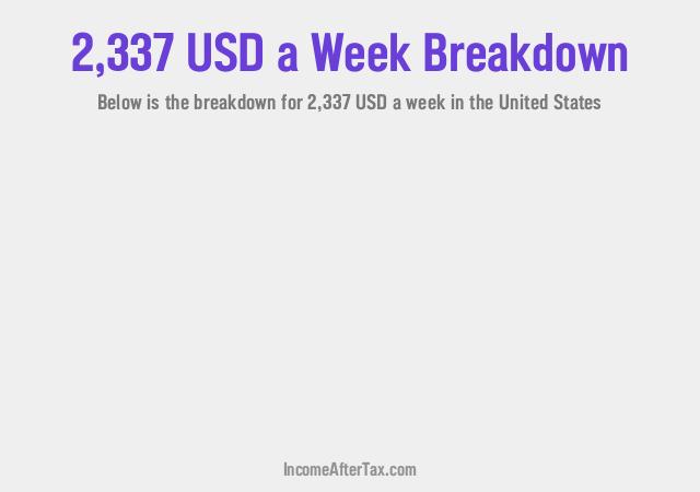 How much is $2,337 a Week After Tax in the United States?