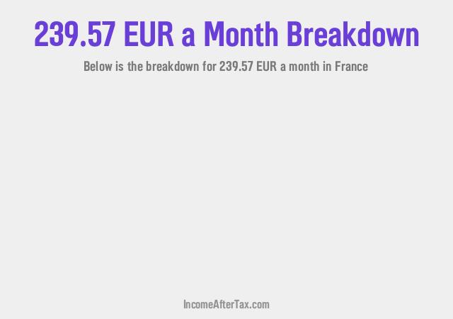 How much is €239.57 a Month After Tax in France?