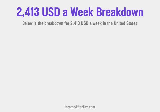 How much is $2,413 a Week After Tax in the United States?