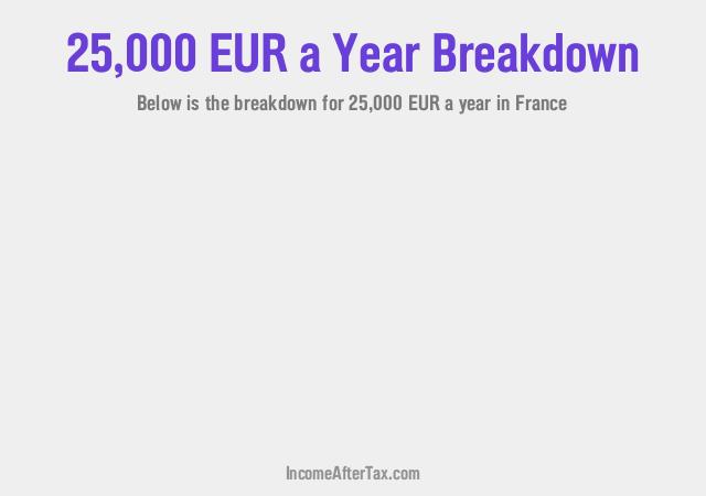 How much is €25,000 a Year After Tax in France?