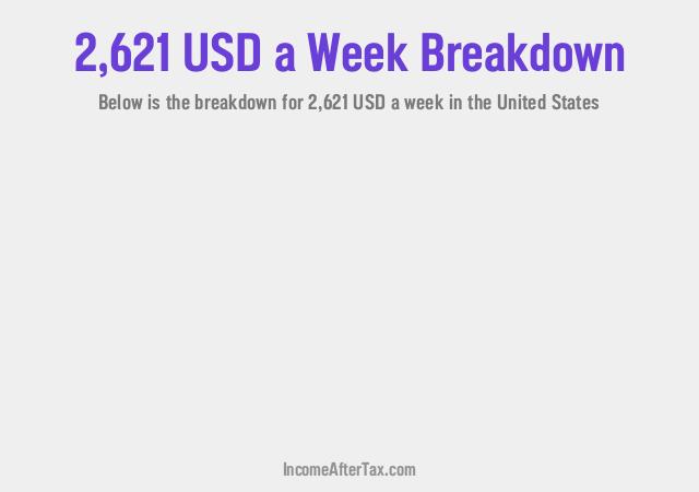 How much is $2,621 a Week After Tax in the United States?