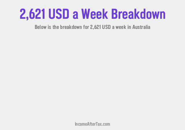 How much is $2,621 a Week After Tax in Australia?