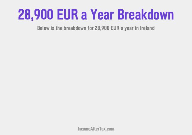 How much is €28,900 a Year After Tax in Ireland?