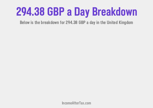 How much is £294.38 a Day After Tax in the United Kingdom?