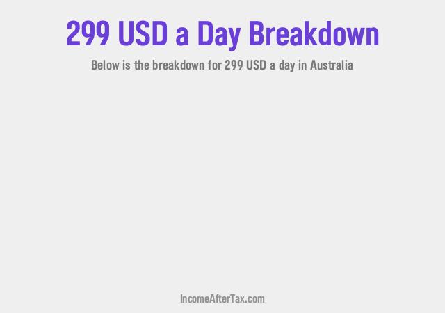 How much is $299 a Day After Tax in Australia?