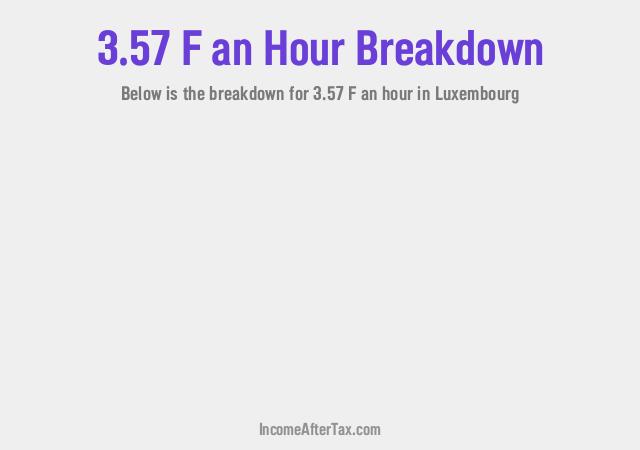 How much is F3.57 an Hour After Tax in Luxembourg?