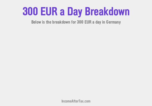 €300 a Day After Tax in Germany Breakdown