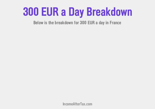 How much is €300 a Day After Tax in France?