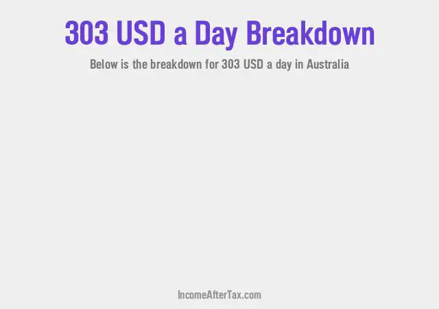 How much is $303 a Day After Tax in Australia?