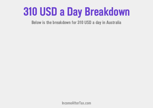 How much is $310 a Day After Tax in Australia?