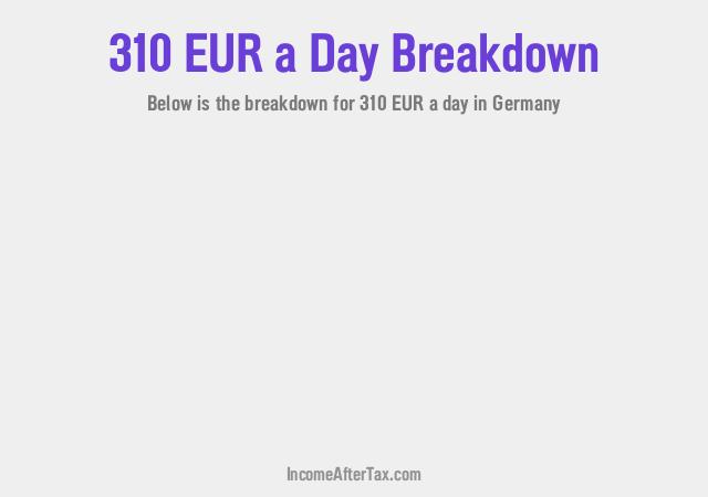 €310 a Day After Tax in Germany Breakdown