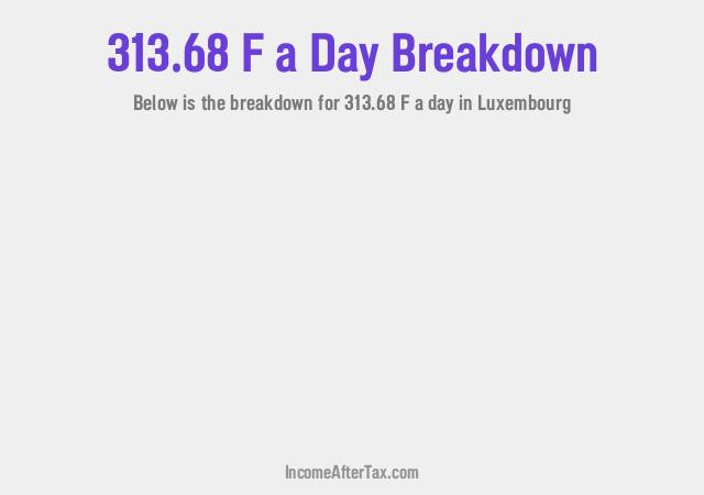 How much is F313.68 a Day After Tax in Luxembourg?