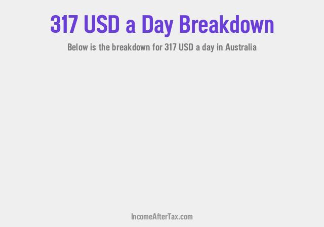 How much is $317 a Day After Tax in Australia?