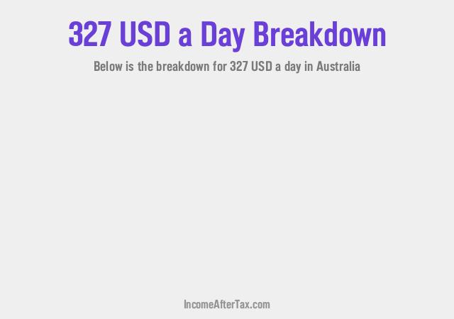 How much is $327 a Day After Tax in Australia?