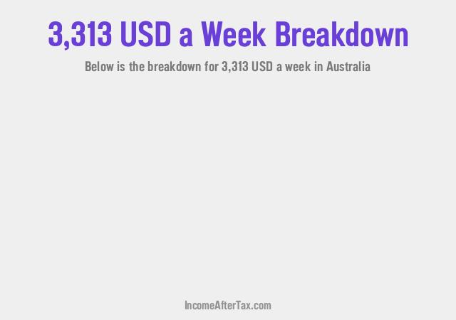 How much is $3,313 a Week After Tax in Australia?