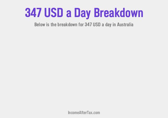 How much is $347 a Day After Tax in Australia?