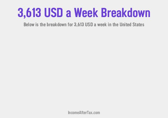 How much is $3,613 a Week After Tax in the United States?