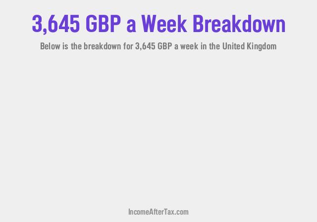 How much is £3,645 a Week After Tax in the United Kingdom?