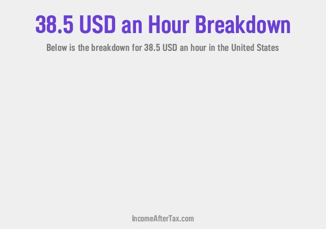 How much is $38.5 an Hour After Tax in the United States?