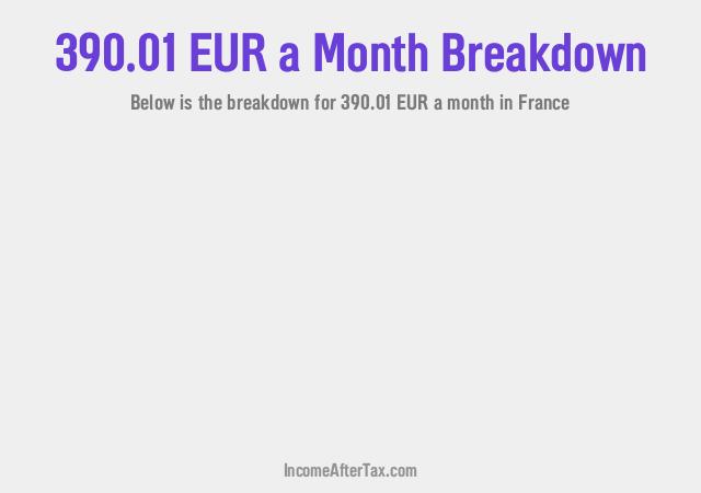 How much is €390.01 a Month After Tax in France?