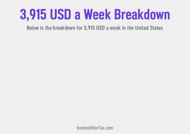 How much is $3,915 a Week After Tax in the United States?