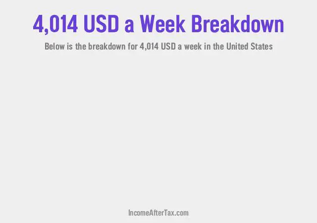 How much is $4,014 a Week After Tax in the United States?