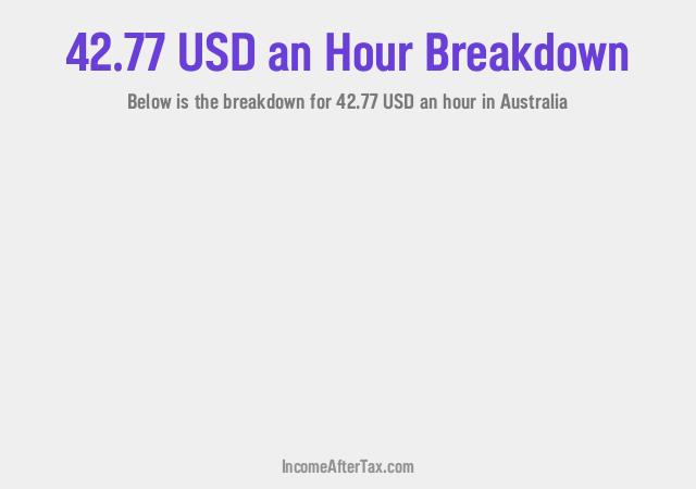 How much is $42.77 an Hour After Tax in Australia?