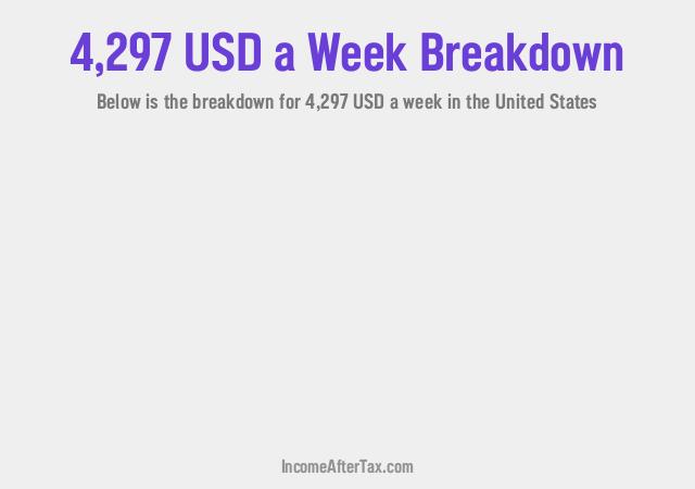How much is $4,297 a Week After Tax in the United States?