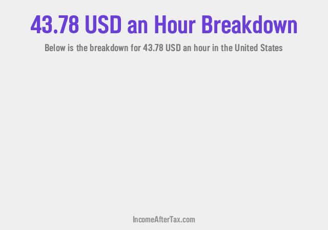 How much is $43.78 an Hour After Tax in the United States?
