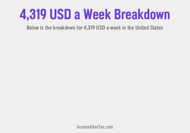 How much is $4,319 a Week After Tax in the United States?