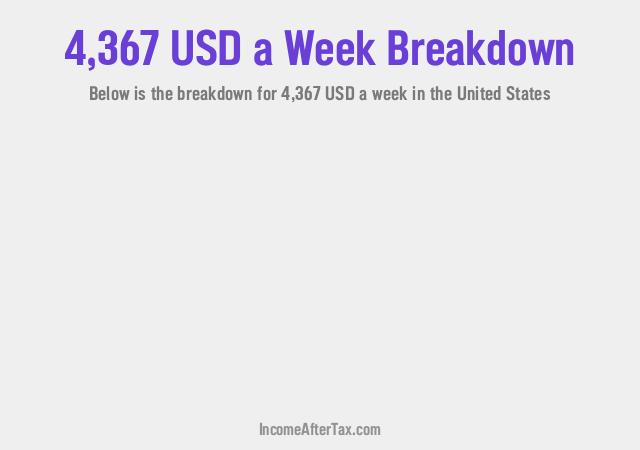 How much is $4,367 a Week After Tax in the United States?