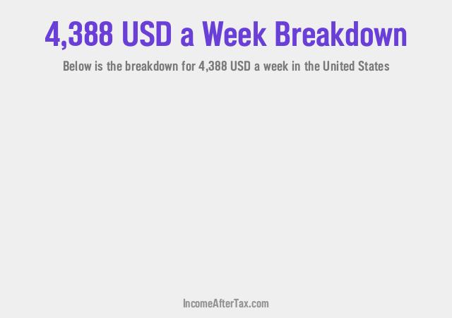 How much is $4,388 a Week After Tax in the United States?