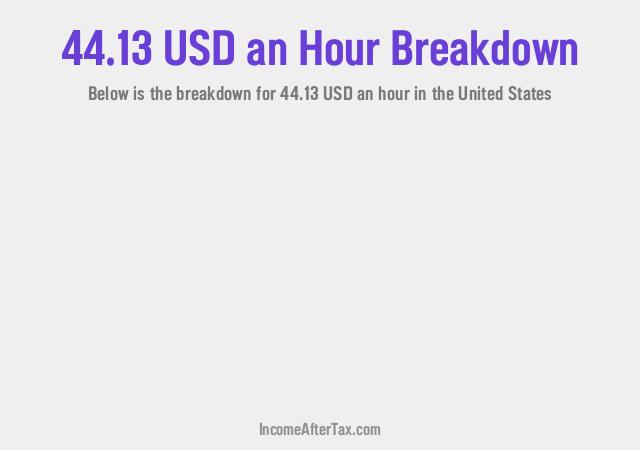 How much is $44.13 an Hour After Tax in the United States?