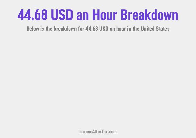 How much is $44.68 an Hour After Tax in the United States?