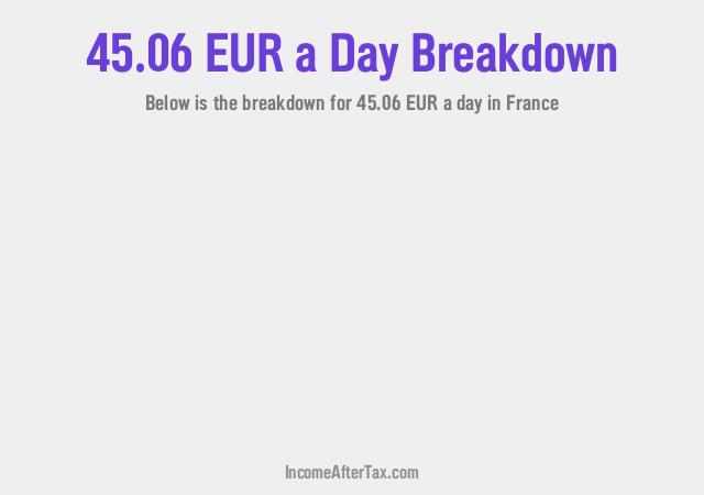 How much is €45.06 a Day After Tax in France?