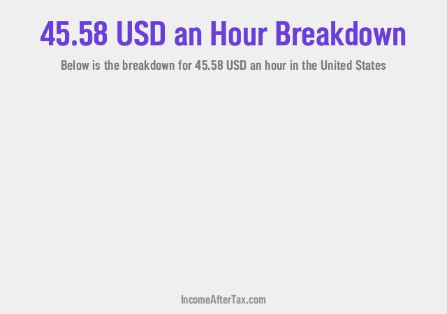 How much is $45.58 an Hour After Tax in the United States?
