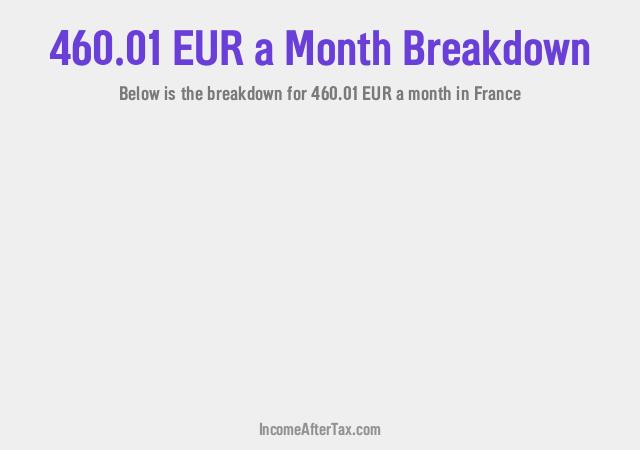 How much is €460.01 a Month After Tax in France?