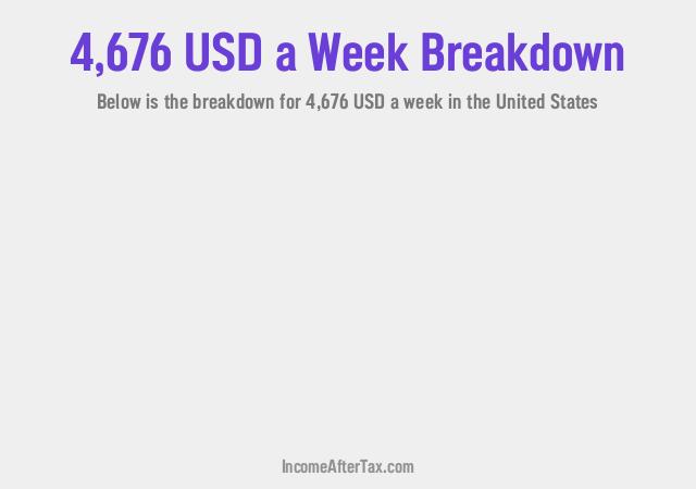 How much is $4,676 a Week After Tax in the United States?
