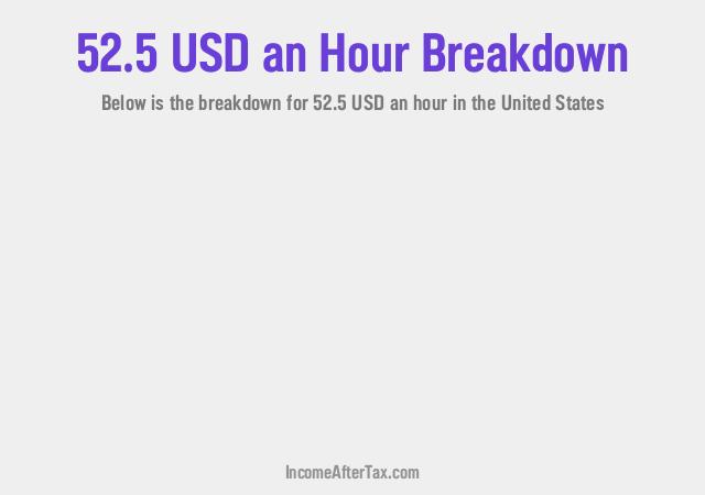 How much is $52.5 an Hour After Tax in the United States?